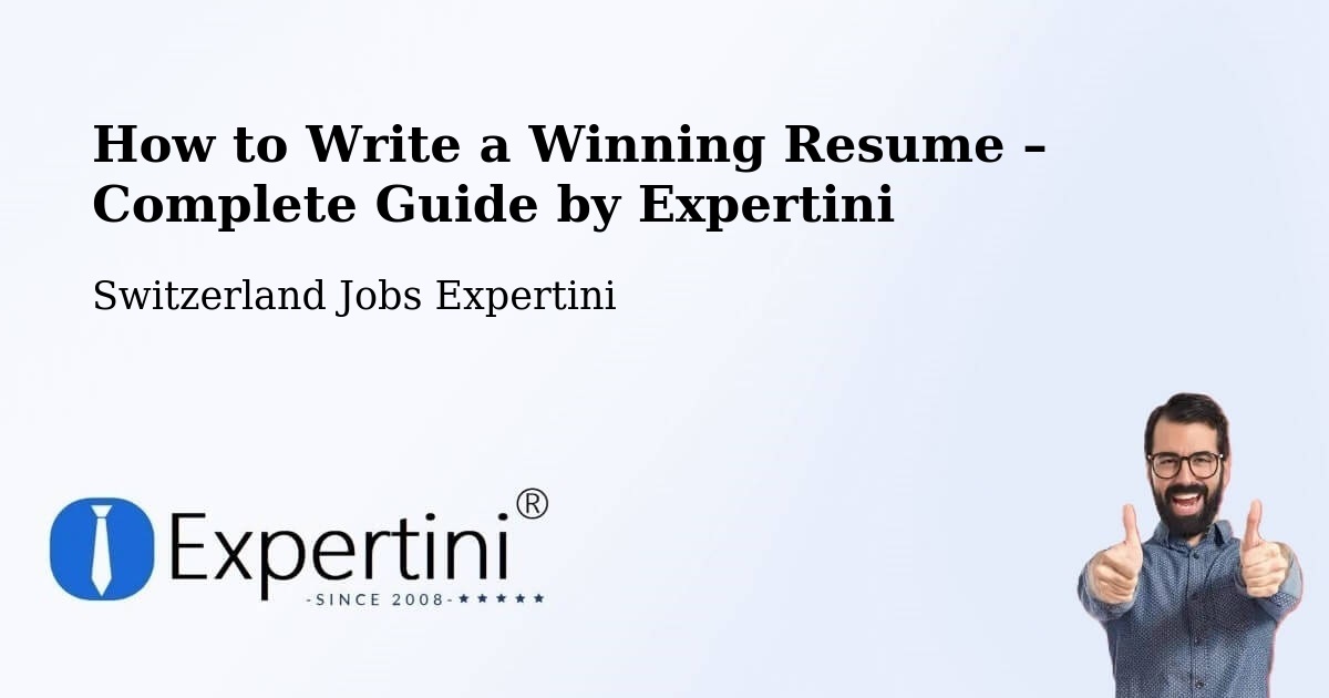 Resume Writing Guide for Job Seekers – Chêne Bougeries - Chêne Bougeries, Switzerland Jobs Expertini